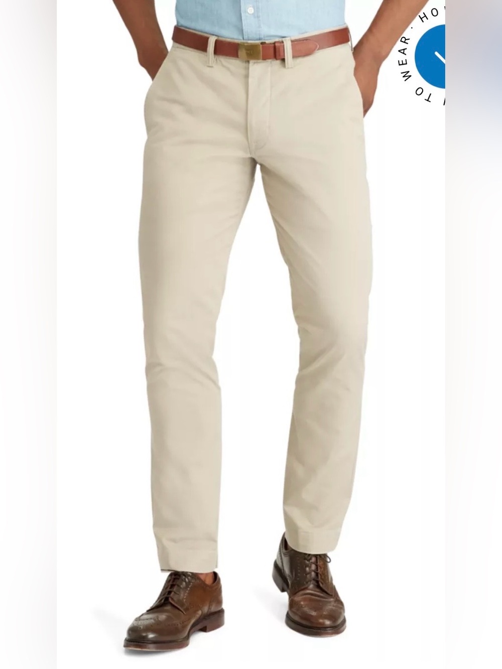 Polo Ralph Lauren Pants Khaki 40x 32 Chinos Straight Leg